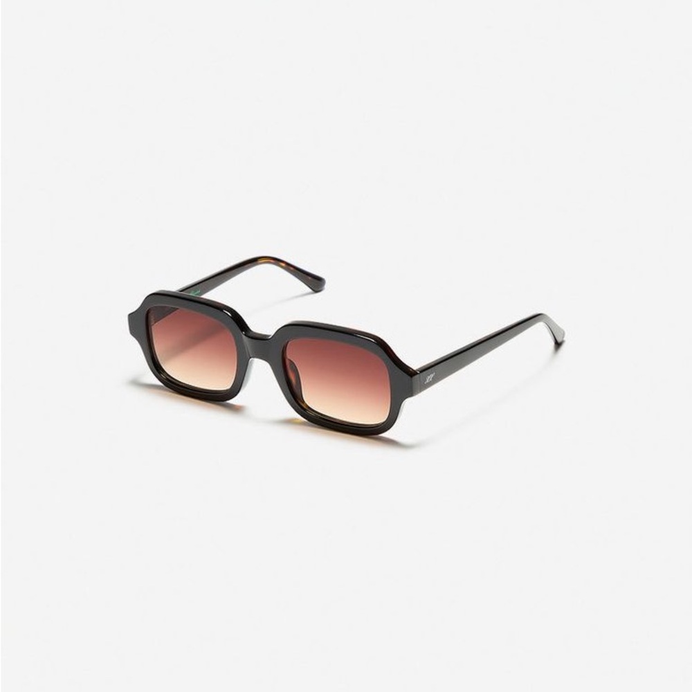 Lexxola Black and Burgandy Gradient Sunglasses